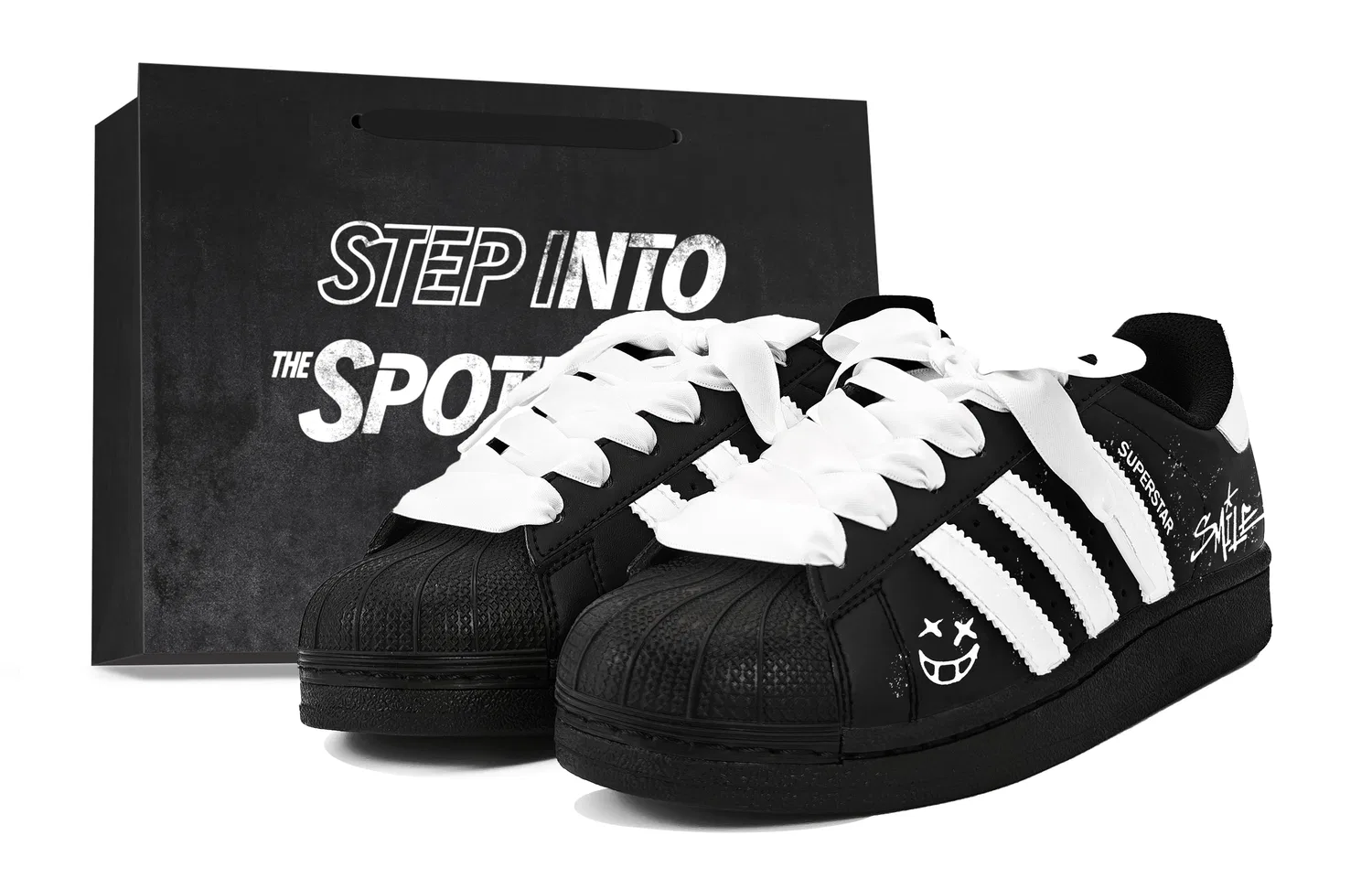 Детские кеды Superstar 2 Adidas Originals, Black & White
