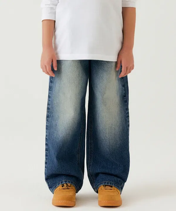 Джинсы с широкой посадкой, Big Brush, Musinsa Standard Kids, Medium Indigo