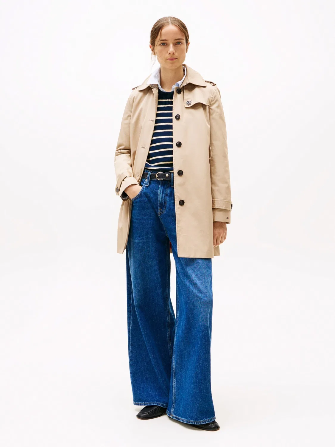 Пальто двубортное Heritage Tommy Hilfiger, Natural