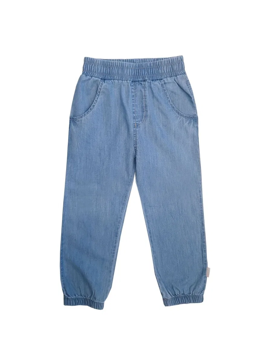 Брюки MAXIMO Regular Pants 'MINI-Hose, Denim-Optik, lang' синего цвета — фото 2