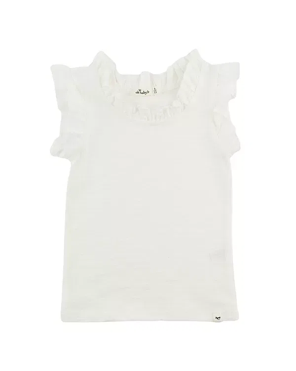 Детский топ с рюшами Rebekah Ruffle Tank Oh Baby!, Oyster