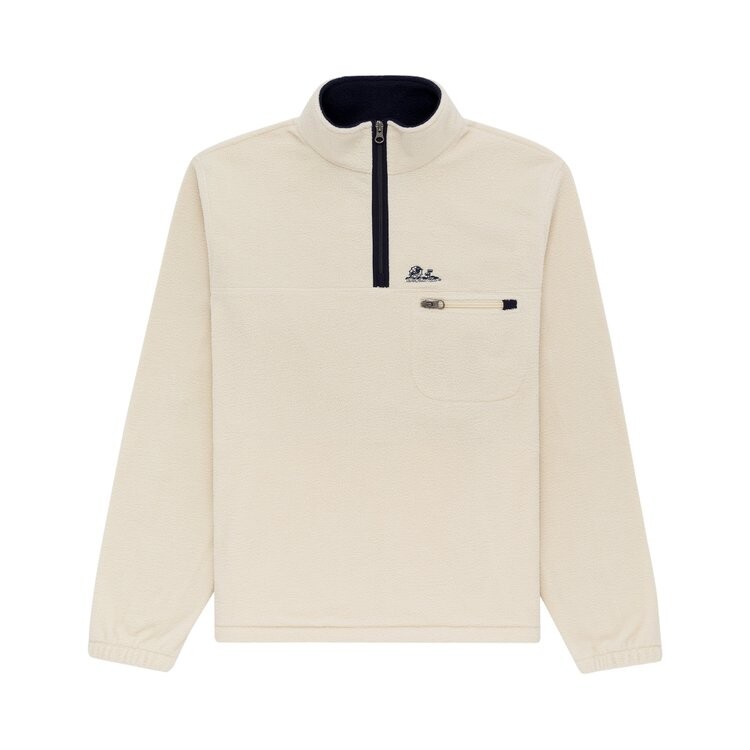 

Пуловер Aimé Leon Dore Quarter Zip Fleece Pullover 'Bone White', белый