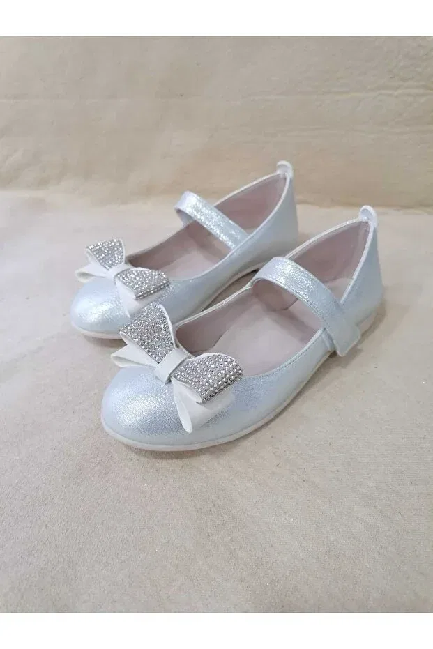Детские туфли для девочек ортопедические Özgür Kids, Silver