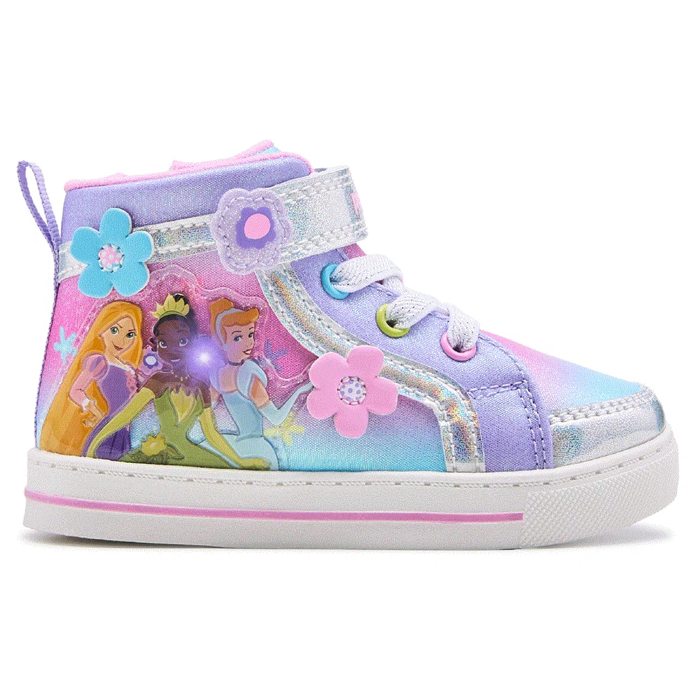 Детские высокие кроссовки Disney Princess, Purple Multi — фото 2