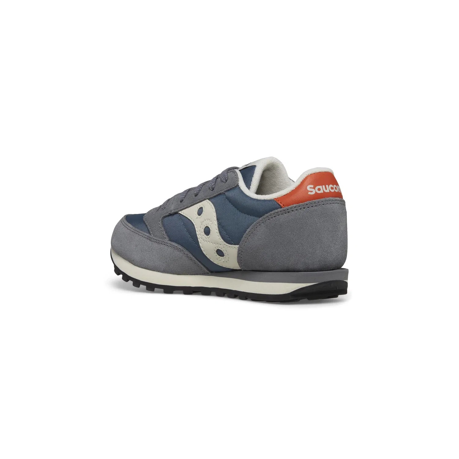 Детские кроссовки для мальчиков и девочек с шнуровкой Jazz Original Saucony, Grey Blue Orange — фото 3