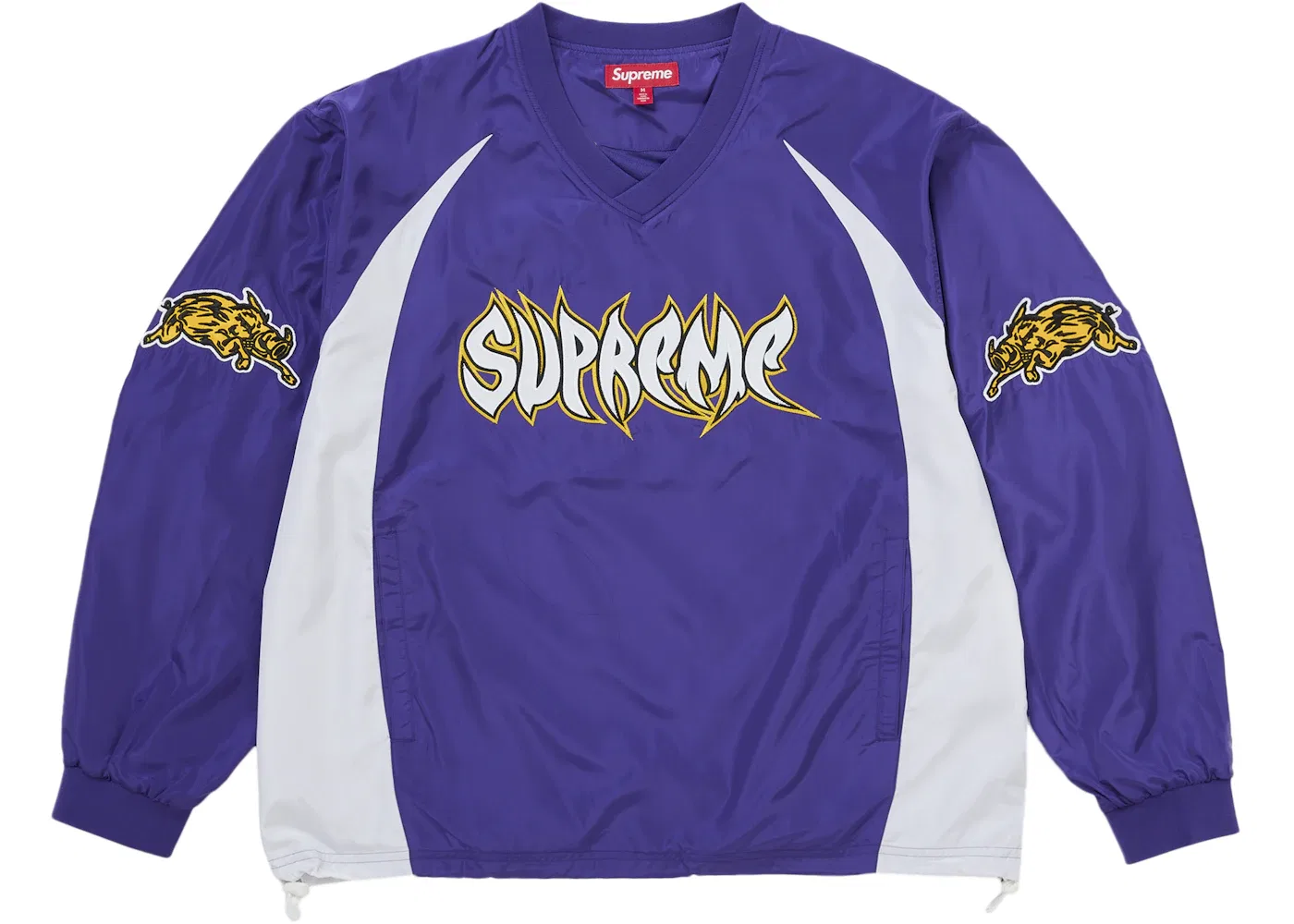 Мужской пуловер с принтом Supreme Warthog Warm Up Pullover Purple, Purple