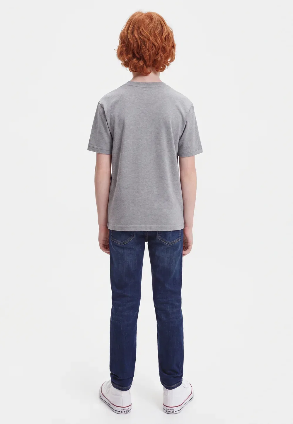 Футболка с цветовыми блоками - футболка с принтом Calvin Klein Jeans, Medium Grey Heather — фото 2