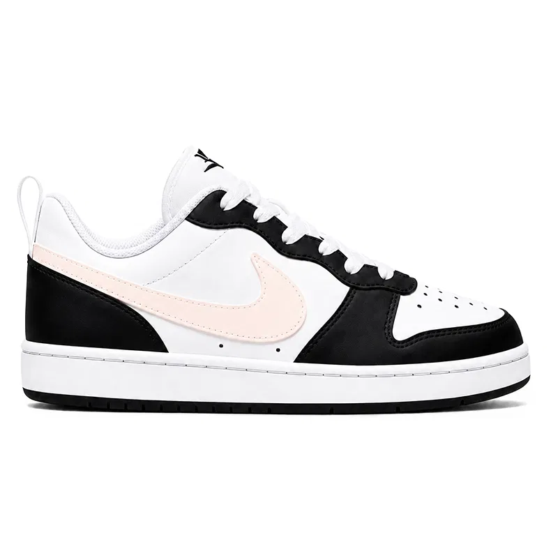 Детские кроссовки-скейтборд с низким верхом Nike Court Borough, Black Pink Color Block — фото 4