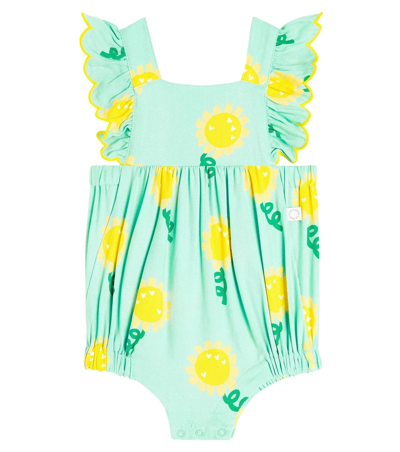 Детский боди с принтом Stella Mccartney Kids, черный