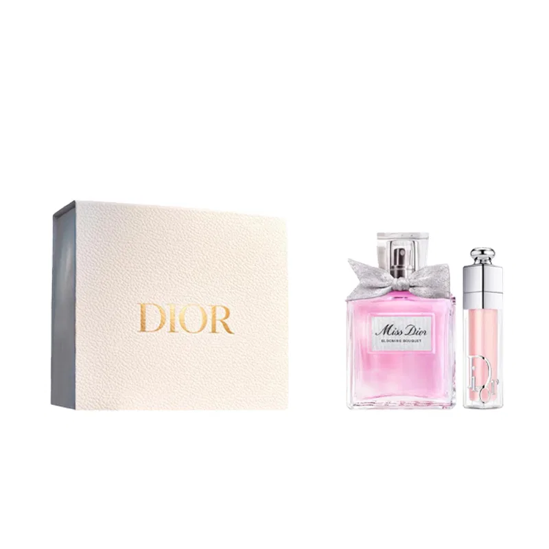 Женский парфюмерный набор с блеском для губ Floral Light Perfume 30ml+Lip Gloss #001, DIOR, Blossoming Sweetheart