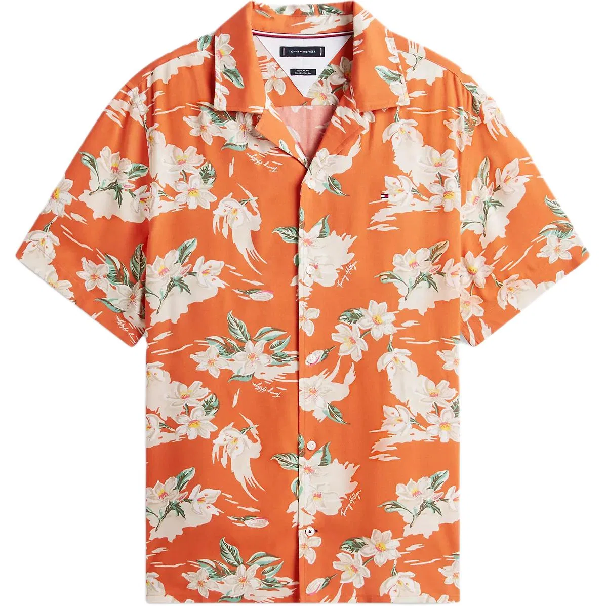 Мужская рубашка Bright Orange Tommy Hilfiger