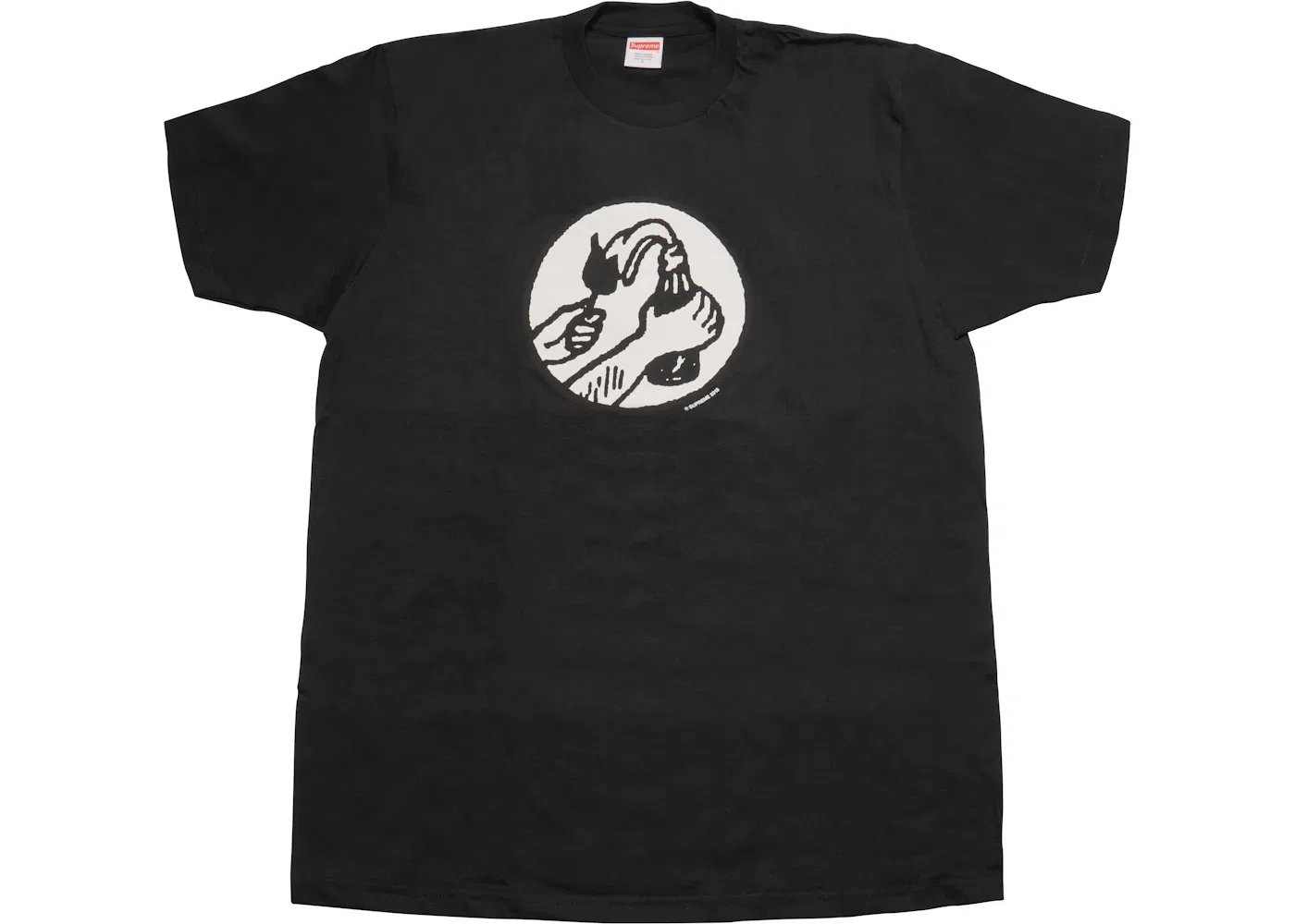 Футболка с принтом молотова Supreme Tee, Black