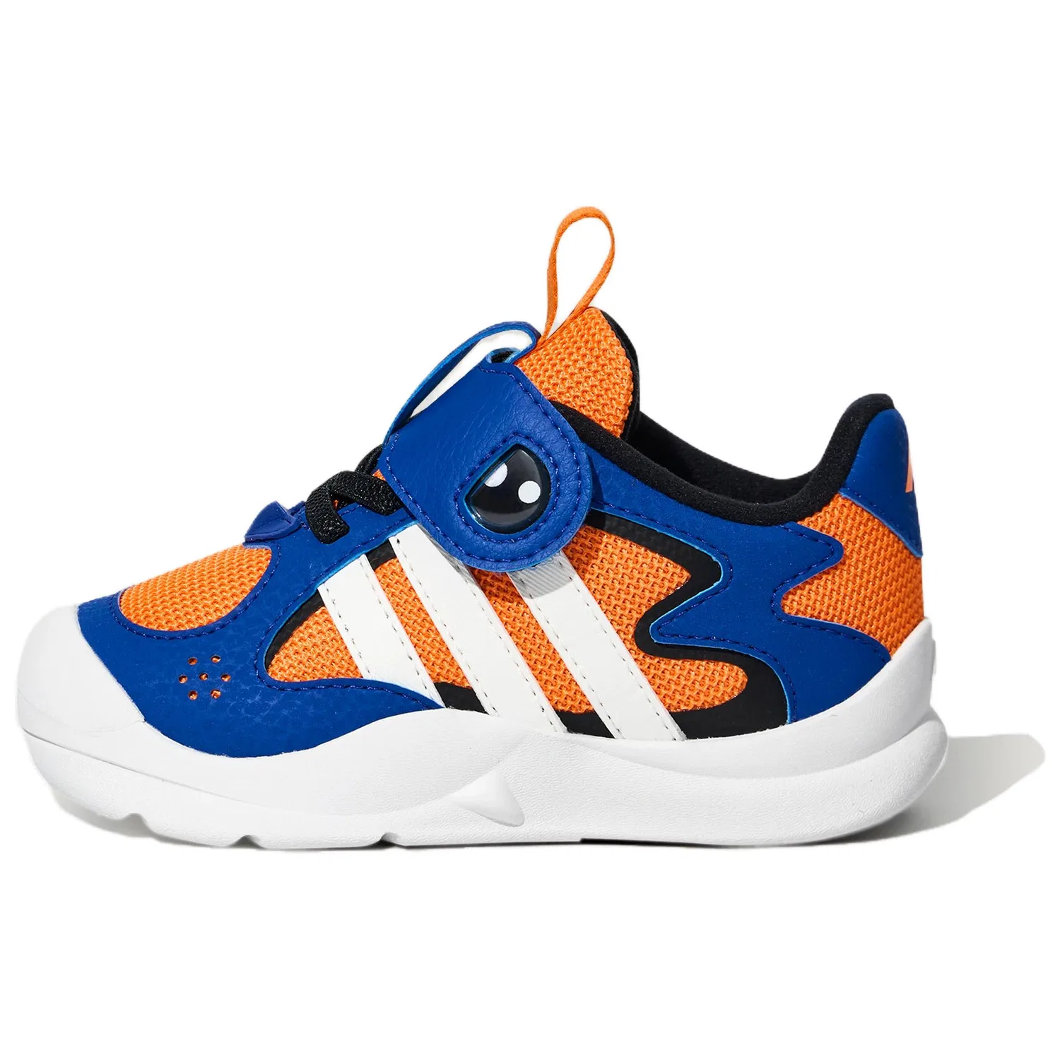 Детские кроссовки для мальчиков с шнуровкой Adidas Flexifin, Royal Blue Bright White Orange