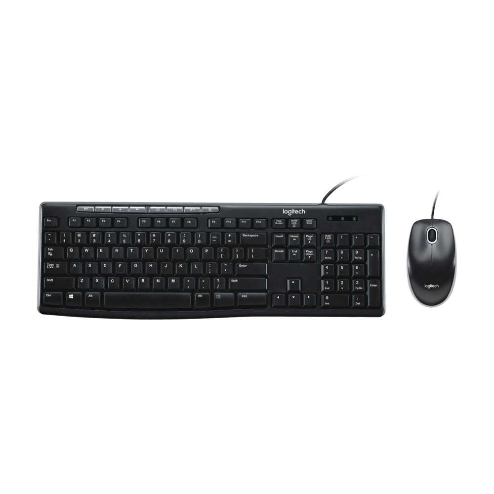 

Комплект периферии Logitech MK200 (клавиатура + мышь), черный