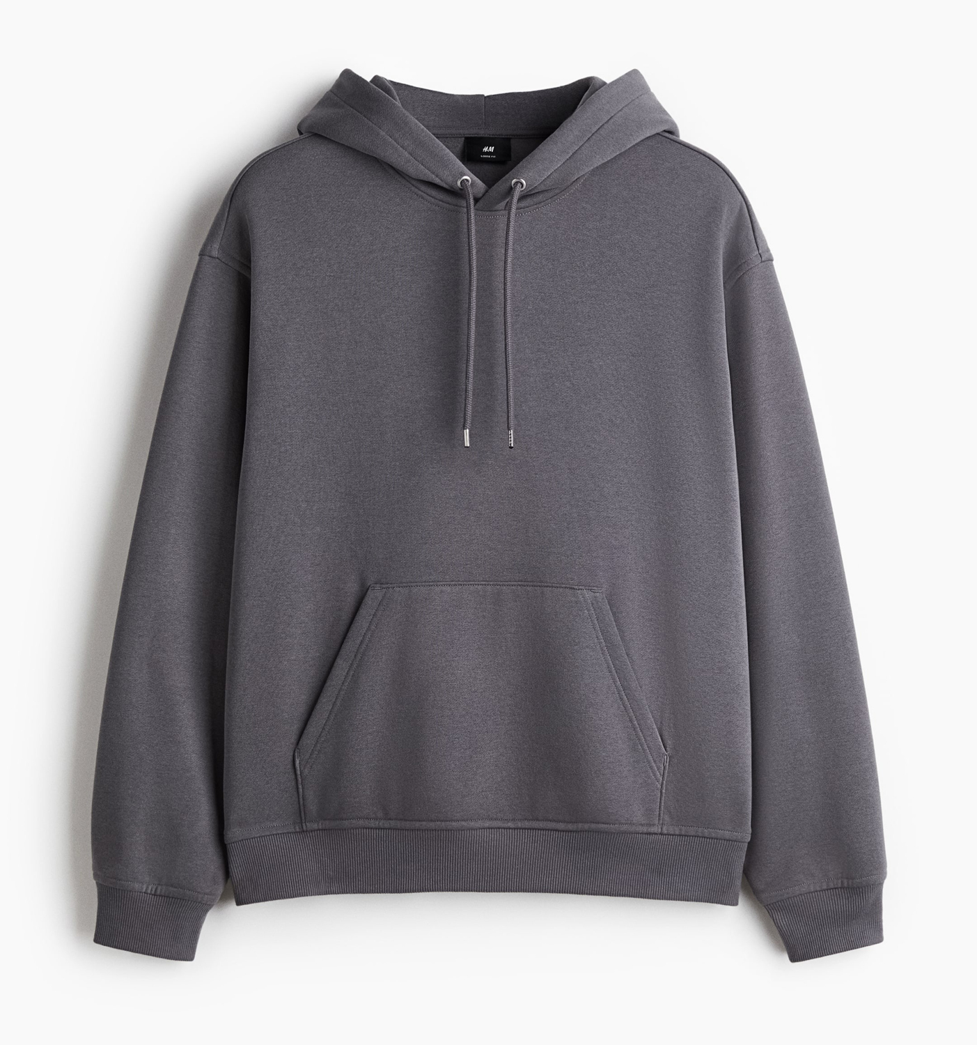 

Худи H&M Loose Fit, темно-серый