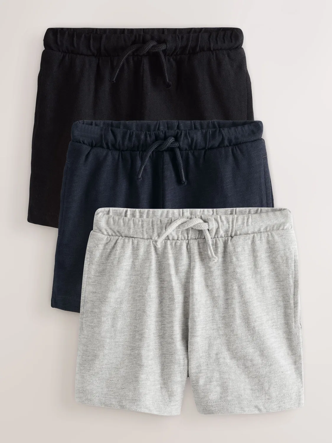 Шорты текстурированные 3 шт Black/Grey/Navy Blue Next