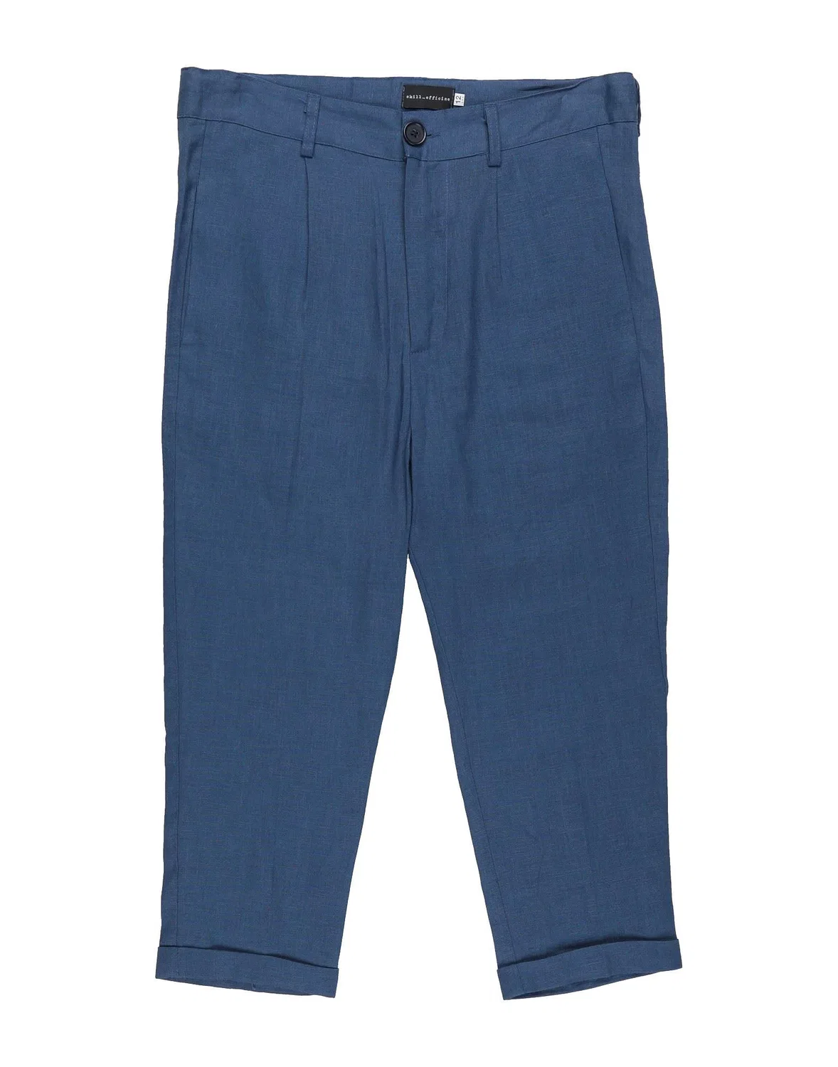 Мужские брюки из льна Linen Skill Officine, темно-синий
