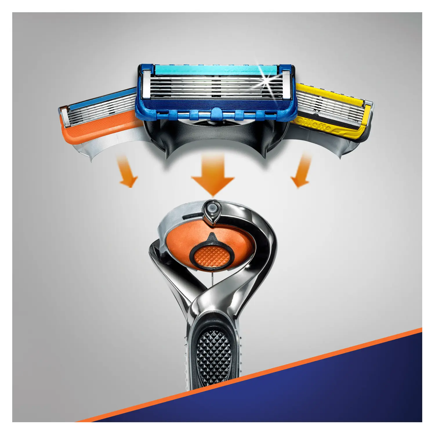Gillette Fusion5 ProGlide бритва мужская, 1 шт + картриджи 2 шт/1 уп — фото 4