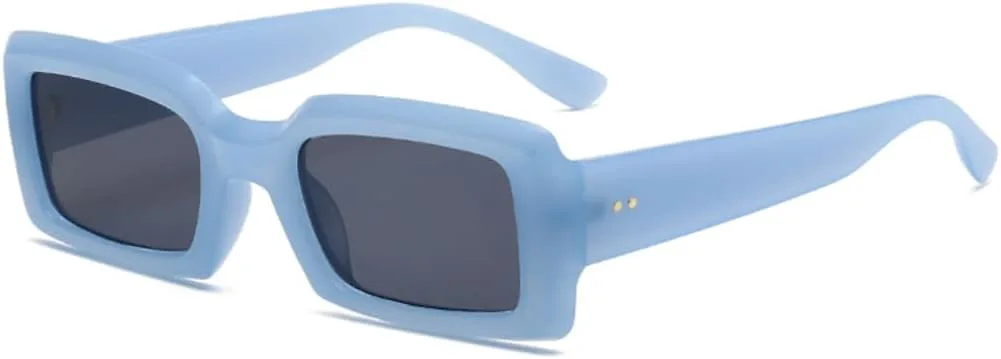 

Популярные прямоугольные цветные солнцезащитные очки для женщин и мужчин в стиле ретро, ​​гелевые, с градиентной защитой от УФ-излучения UV400 UATXTAU, 2