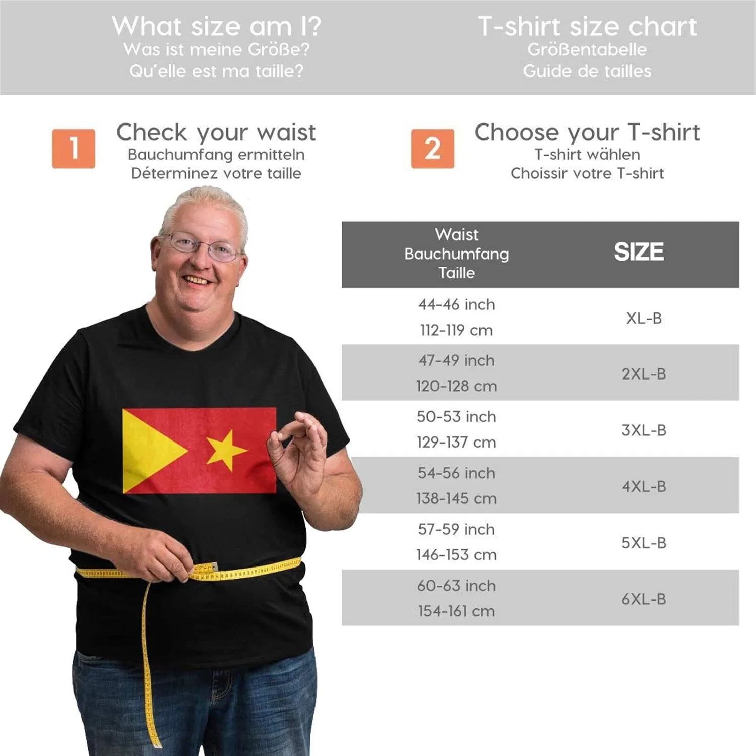 Мужская футболка с графическим принтом Regular Fit, Tigray Region Flag — фото 2