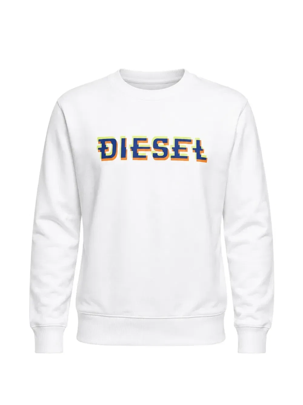 Свитшот с начесом и логотипом Diesel, белый