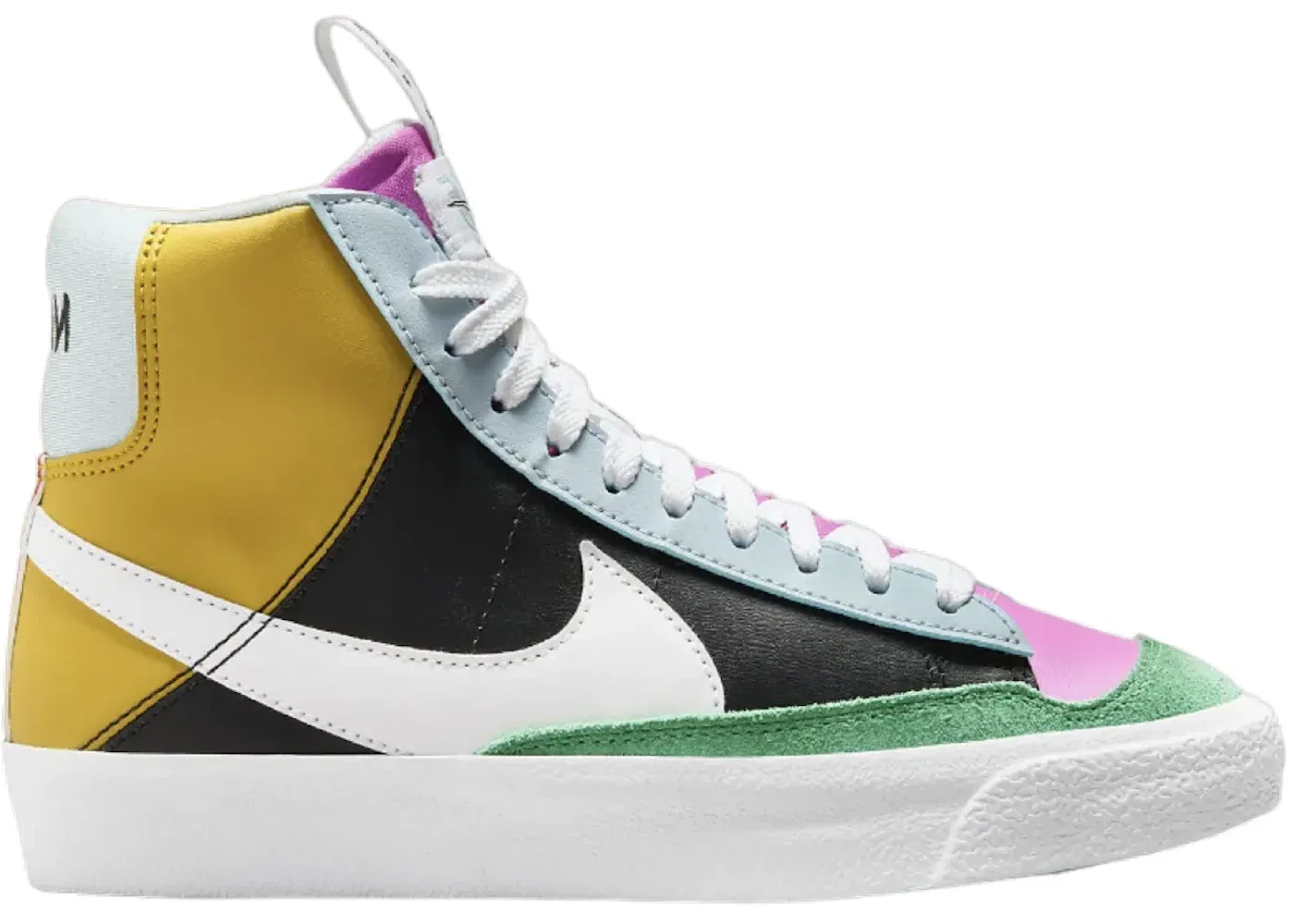 Детские кроссовки с длинным язычком Nike Blazer Mid '77 SE, Black/Bronzine/Playful Pink/White