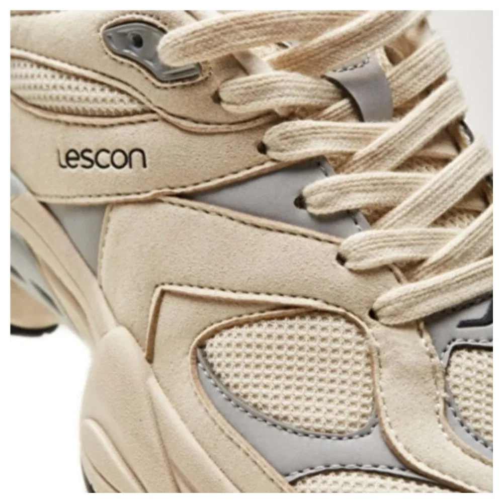 Детские спортивные кроссовки с шнуровкой Ghost 2 Easystep Bej Lescon — фото 4