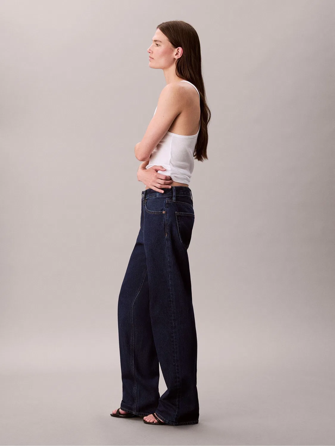 Джинсы прямого кроя, 90s Straight Calvin Klein, синие — фото 2