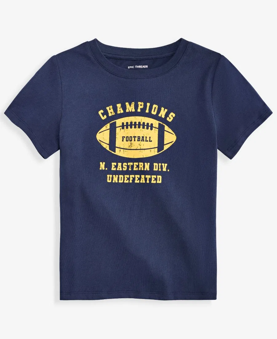 Футболка с принтом футбольного мяча, модель Champions Epic Threads, Navy Nautical — фото 2