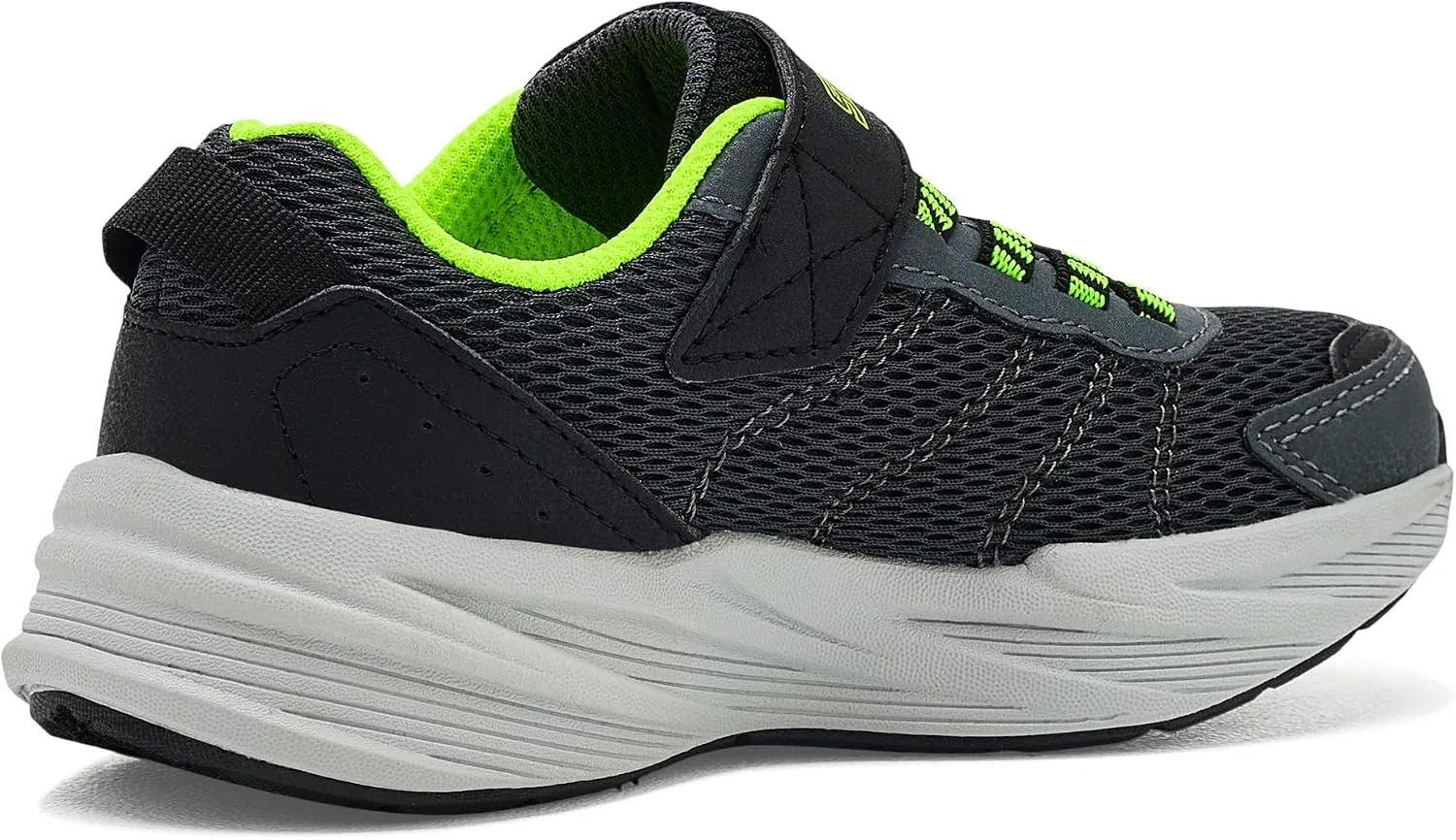 Детские кроссовки для мальчиков Microspec Tread Skechers, Charcoal Black Synthetic/Charcoal Textile/Lime Trim — фото 4