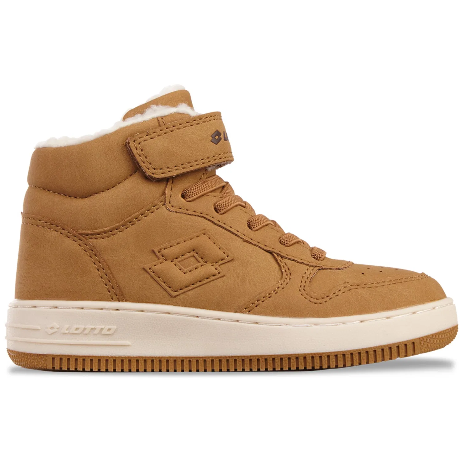 Детские кроссовки с утепленным футтером Lotto, Wheat/Off-White