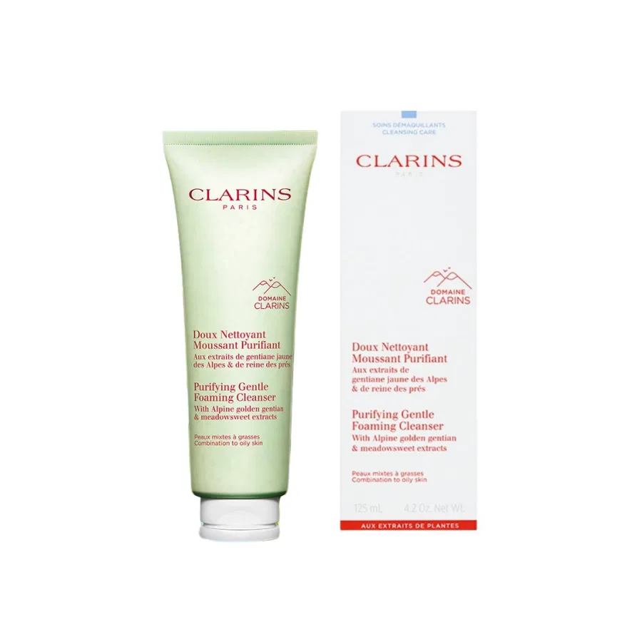 Женское очищающее молочко для лица с пеной, 125 мл, CLARINS, White