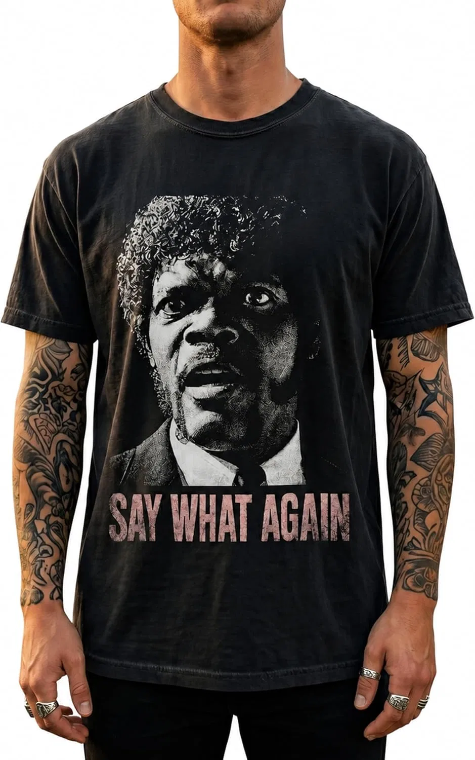 Футболка с принтом Samuel L. Jackson Comfort Colors 1717, Black