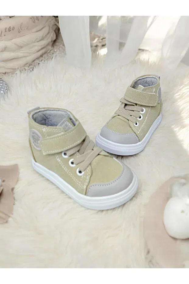 Детские ботинки для девочек с ортопедической стелькой Patik Bebe, Sand — фото 2