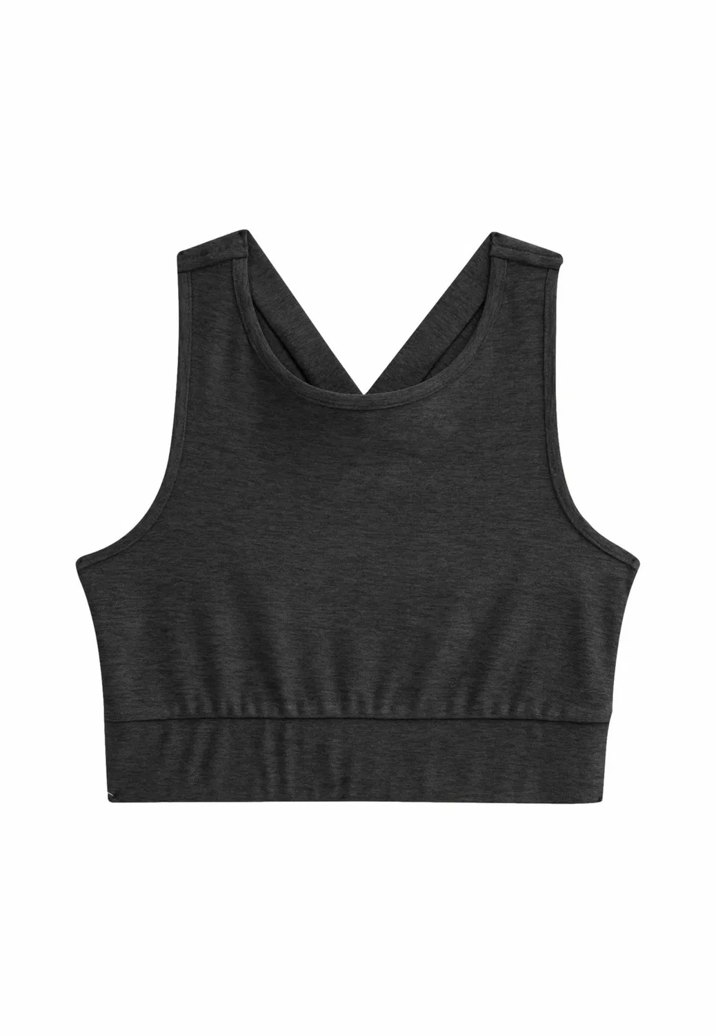 Укороченный спортивный топ стандартного кроя Next, Black