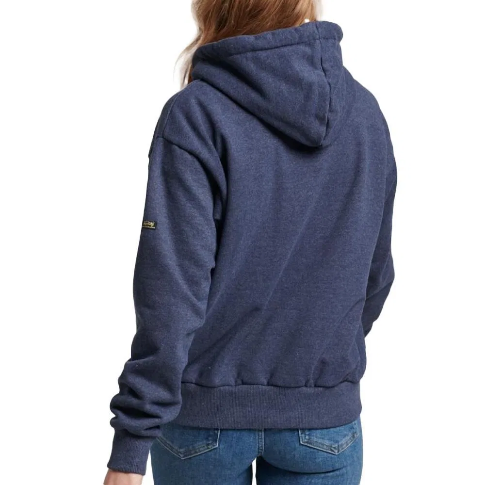 Женское худи с капюшоном Superdry, Цвет BLAU — фото 3