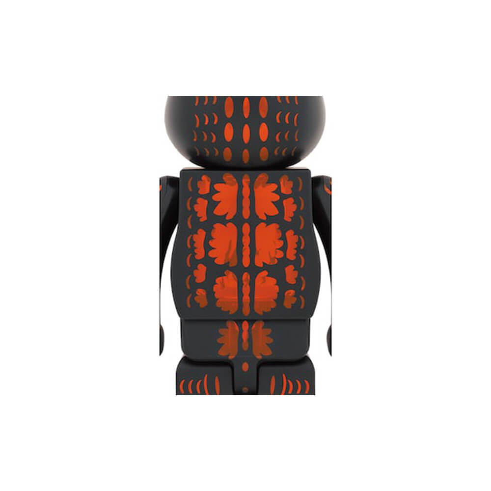 Фигурка Bearbrick Godzilla VS Destoroyah version Godzilla (Meltdown) 1000%, черный/оранжевый — фото 3