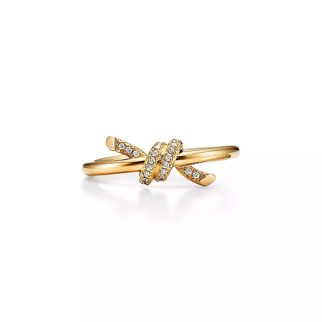 

Кольцо Tiffany Knot, желтое золото/бриллианты