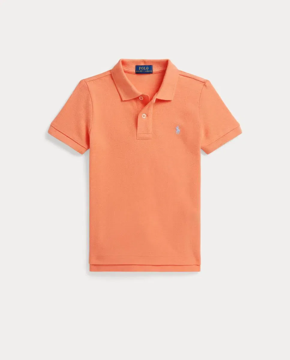 Детское поло для мальчиков из хлопкового пике Polo Ralph Lauren, Orange