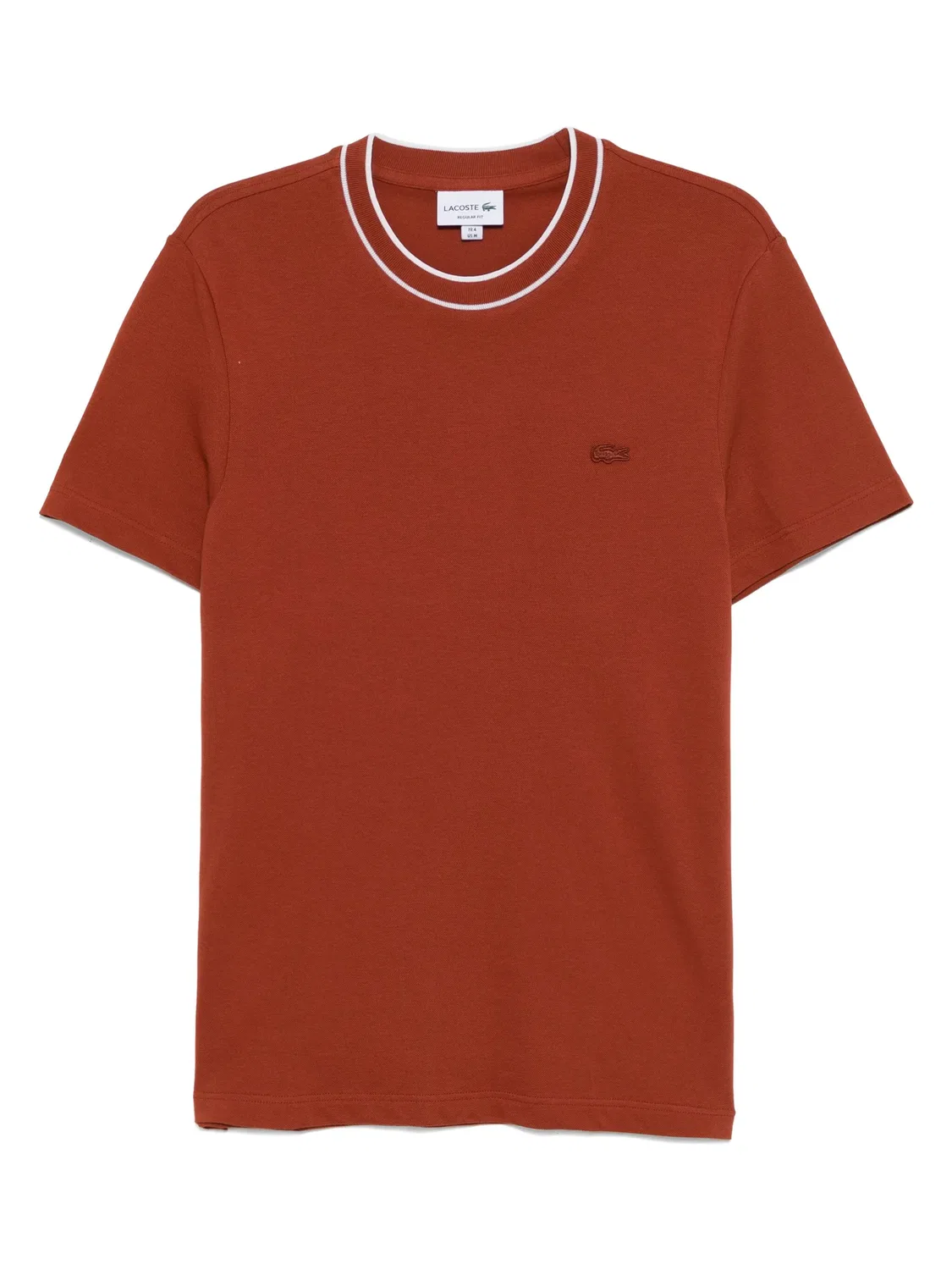 Футболка из ткани пике Lacoste, коричневый