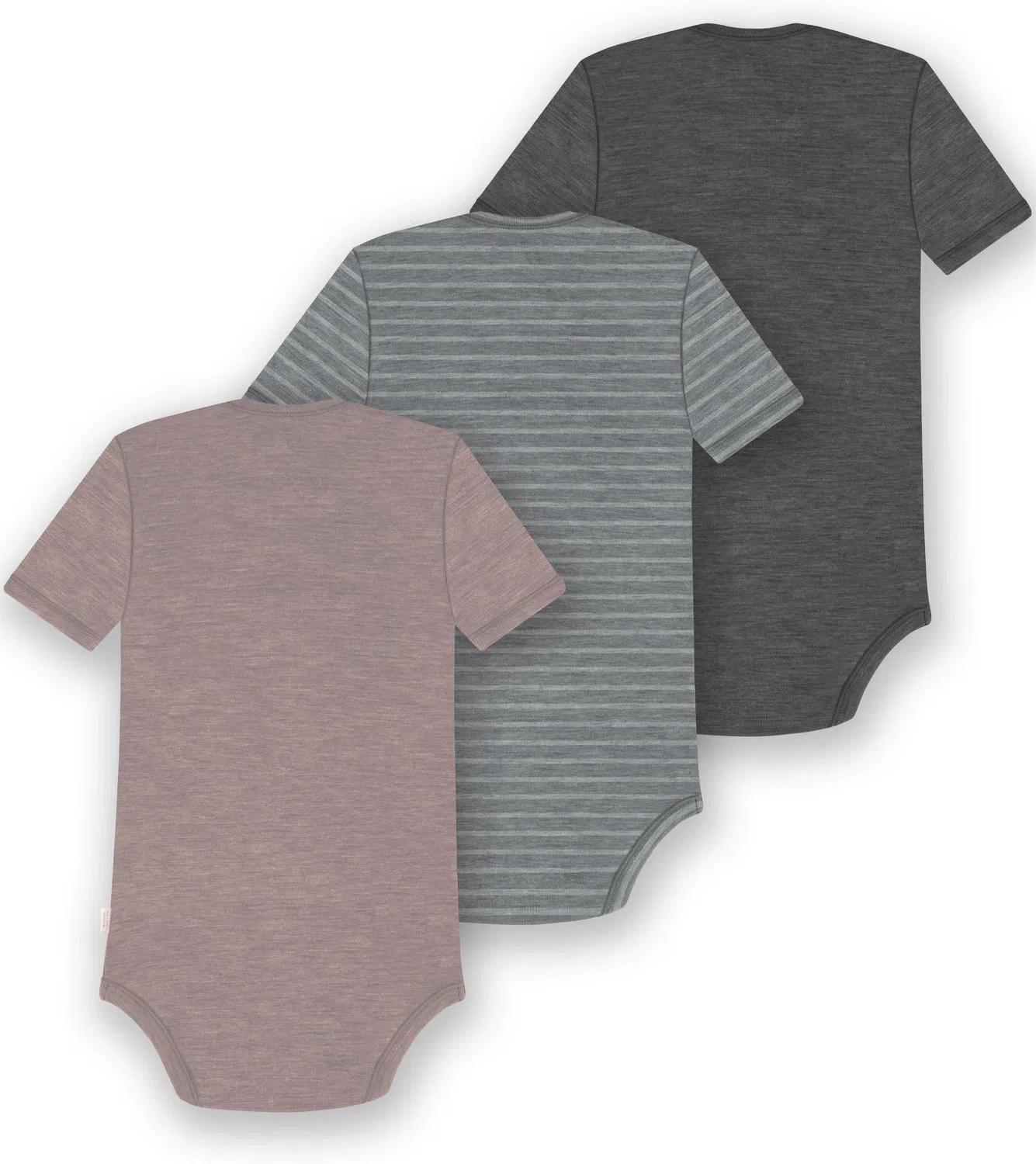 Боди-комбинезон комплект из 3 штук с коротким рукавом Tauranga Normani Outdoor Sports, серый — фото 2