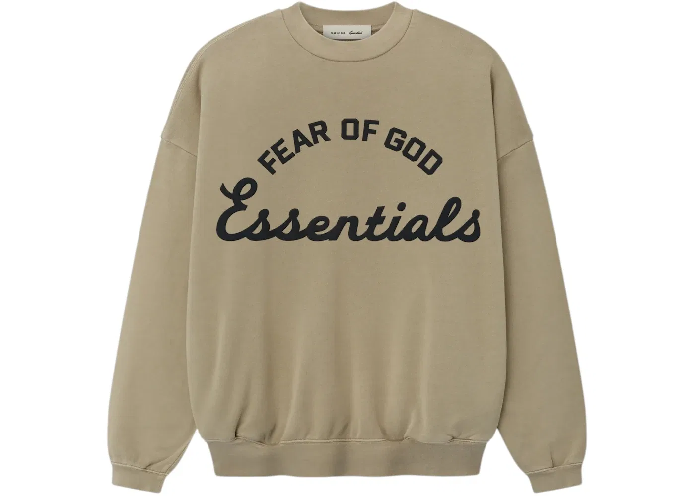 Мужской свитшот с длинным рукавом Fear of God Essentials Training 90's Crewneck, Faded Dune