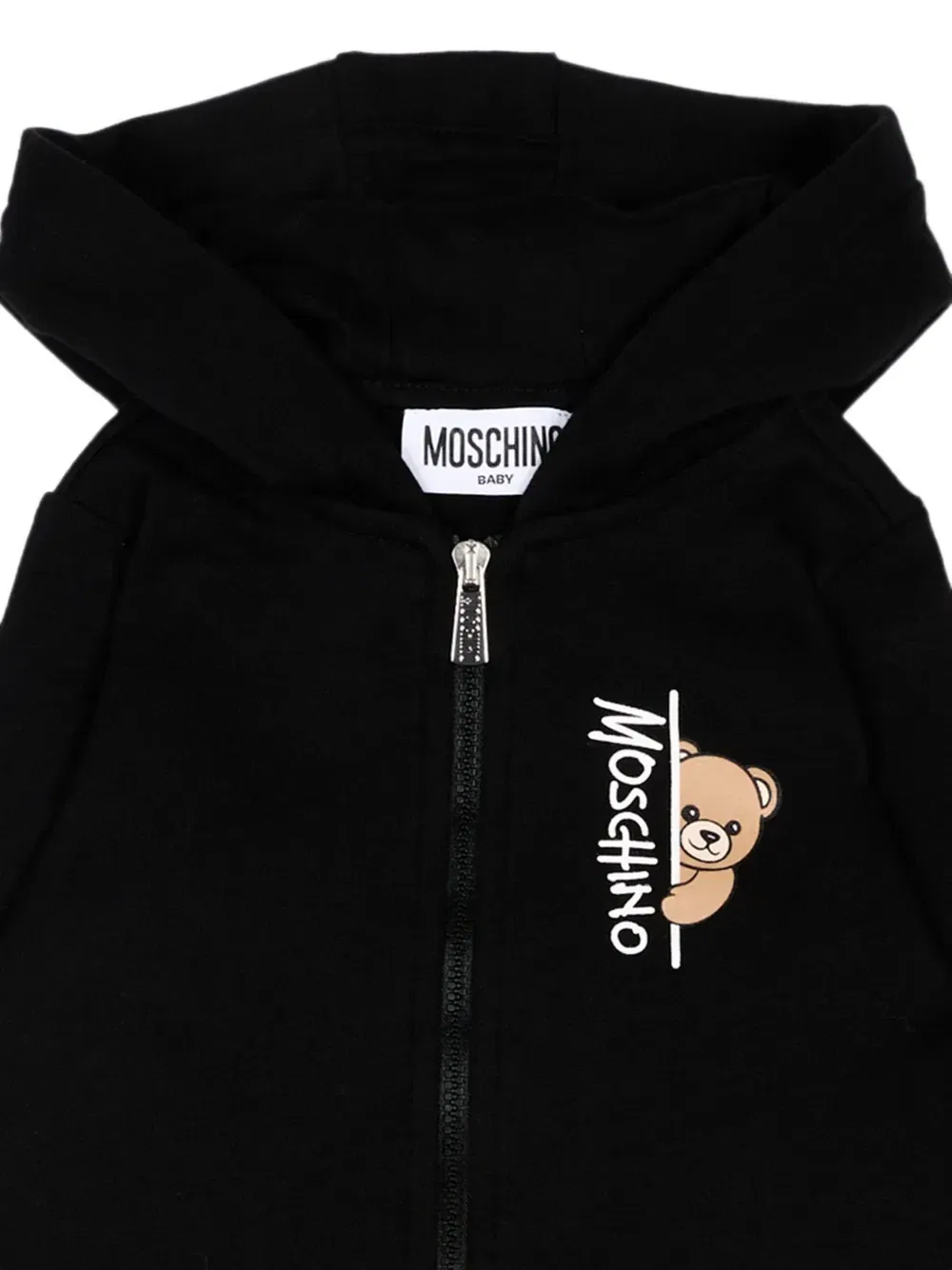 Спортивный костюм с мишкой Тедди Moschino Kids, черный — фото 3