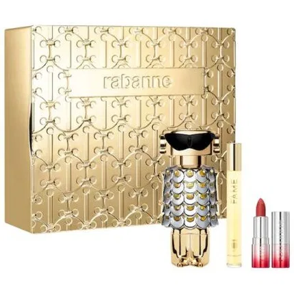 Женский парфюмерный набор Eau de Parfum 80 мл и мини-помада Fame Paco Rabanne