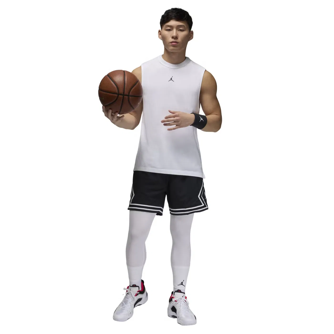 Майка спортивная без рукавов Air Jordan, белый — фото 3