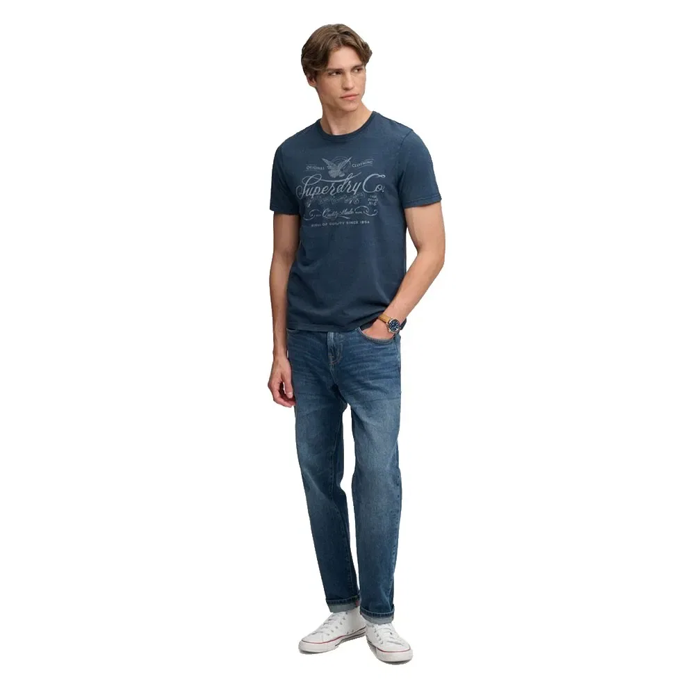 Мужская футболка с принтом Mercantile Superdry, Blue — фото 4