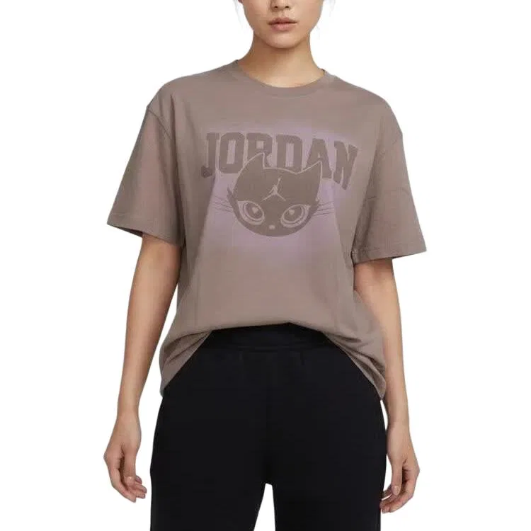 Футболка с круглым вырезом Light Mocha Gray Brown, Jordan