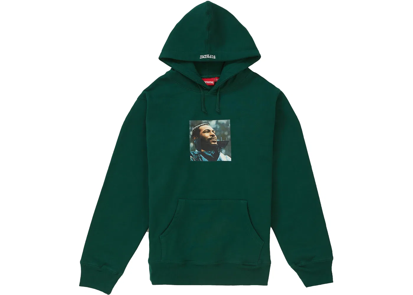 Мужская худи с принтом Marvin Gaye Supreme, Dark Green