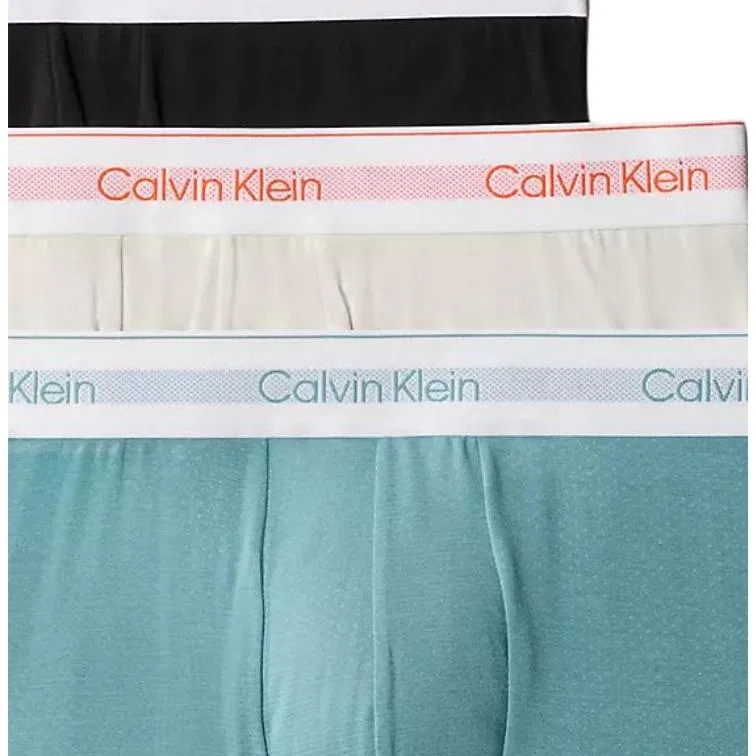 Мужские боксеры 3 шт Calvin Klein, Black/White/Green — фото 4
