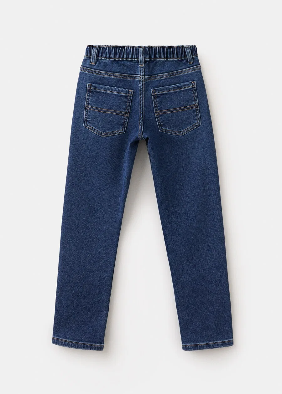 Детские джинсы MANGO KIDS Regular Jeans 'COMFY' синего цвета — фото 2